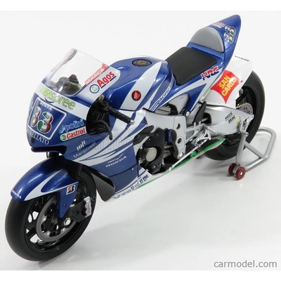 Minichamps Honda Rc212v Team Gresini San Carlo N 33 Motogp 2007 Marco Melandri Světle Modrá Bílá 1:12