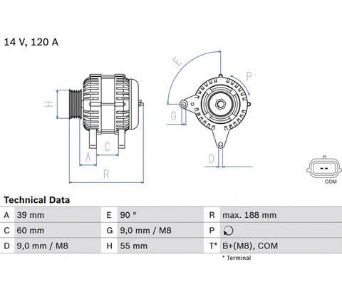 Generátor BOSCH 0 986 080 990