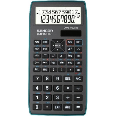 Sencor Научен калкулатор sencor sec-150 240 функции 2 реда 10+2 цифри син 45011017 (45011017)