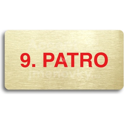 ACCEPT Piktogram 9. PATRO - zlatá tabulka - barevný tisk bez rámečku