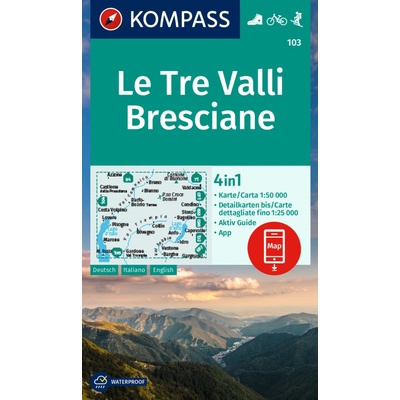 03 Le Tre Valli Bresciane 1: 50 000 KOMPASS