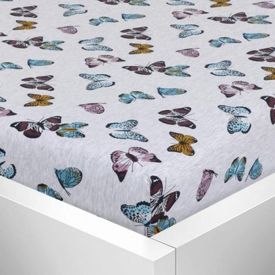 Bellatex Prostěradlo jersey s elastanem motýlci 70x140