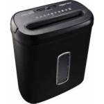 Amazon cross-cut document shredder, 8 sheets, with transparent viewing window, for documents and credit cards, 14l collection container, black - C276-A
