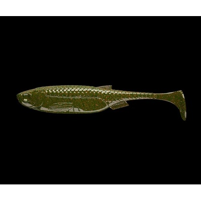 Libra Lures Gumová nástraha Kraken Shad 3″ 8ks - Motor Oil Green 032