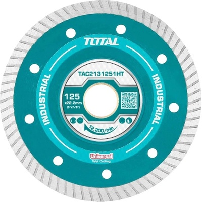 TOTAL TAC2131251HT Kotouč diamantový řezný, ultratenký, 125mm, univerzální, industrial, 125x22,2mm – Zboží Dáma