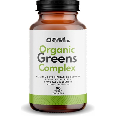 Natural Nutrition Organic Greens Complex 90 kapslí