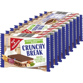 G&G Crunchy Break s lískooříškovým a mléčným krémem 10 x 25 g