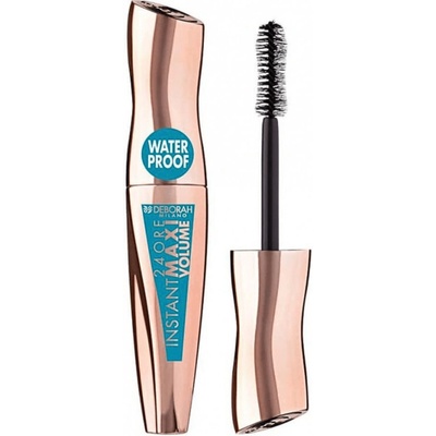 Deborah Milano voděodolná řasenka pro maximální objem 24ore black 12 ml