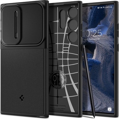 Púzdro SPIGEN OPTIK ARMOR GALAXY S23 ULTRA čierne