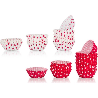 BANQUET Sada cukrářských košíčků DOTS 5,5 cm 200 ks mix barev