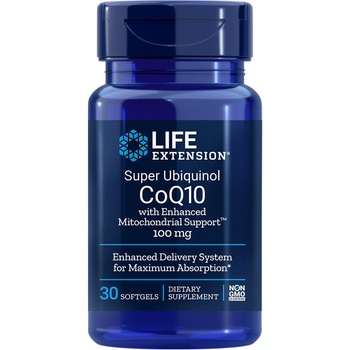 Life Extension Коензим Q10 (убиквинол) 100 mg + шилажит 100 mg 30 софтгел капсули | Life Extension (01437 LE)
