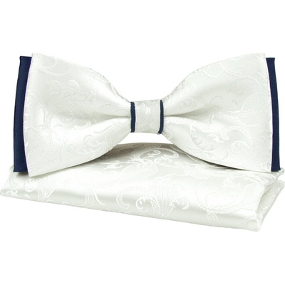 Quentino pánský s jemným vzorem včetně kapesníčku PMKVTB tllumeně bílý – Zboží Mobilmania