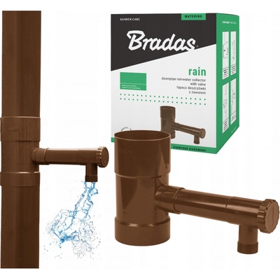 Bradas IBCLZ1-080-BR Sběrač děšťové vody s ventilem 80mm