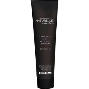 Naturelle with love Паста за зъби с активен въглен, без флуорид, 65 ml - baby