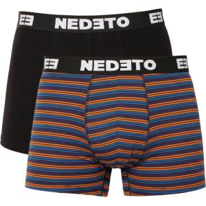 Nedeto Комплект от две - мъжки боксерки Nedeto многоцветни Nedeto | Cheren Mnogotsveten | МЪЖЕ | M - zoot - 40,27 лв