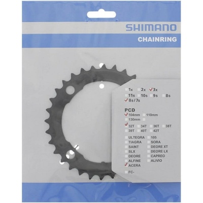 SHIMANO Prevodník 32z. M361 Acera 7/8-k. 104mm