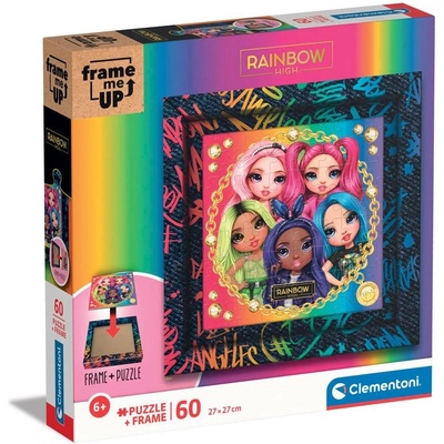 Clementoni - Пъзел Frame Me Up Rainbow High 60 части 38810