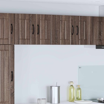 vidaXL Стенен шкаф LUCCA 2 pcs Кафяв дъб 60 x 31 x 40 см (884929)