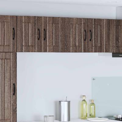 vidaXL Стенен шкаф LUCCA 2 pcs Кафяв дъб 60 x 31 x 40 см (884929)