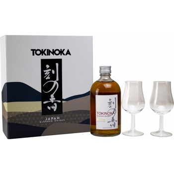 Tokinoka Blended Whisky 40% 0,5 l (dárkové balení 2 sklenice)