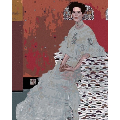 Zuty Malování Podle Čísel Portrét Fritza Riedlerové G. Klimt 80 x 100 Cm Plátno Rám 8596530077596