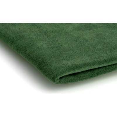 Polar fleece látka 200 g/m², šířka 150 cm, tmavě zelený, metráž