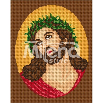 Milena Style Малкият Христос - гоблен с щампа с конци Ariadna