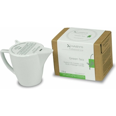 Habys masážna sviečka Zelený čaj 170 ml