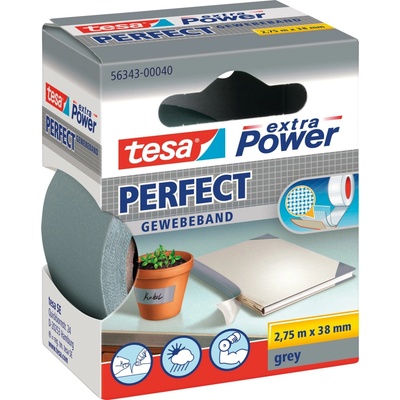Tesa Extra Power Perfect 56343-00040-03 páska so skleným vláknom 2,75 m x 38 mm sivá 1 ks