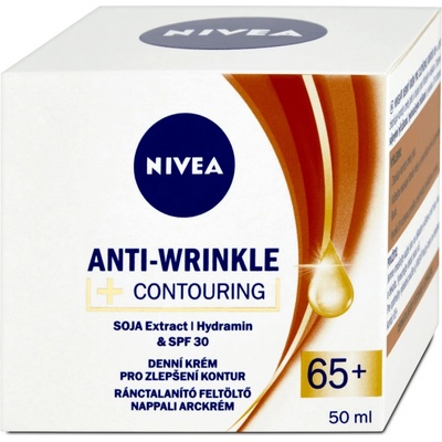 Nivea Anti Wrinkle Contouring denný krém 65+ 50 ml