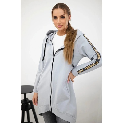 Kesi Zip-up sweatshirt at the back grey
