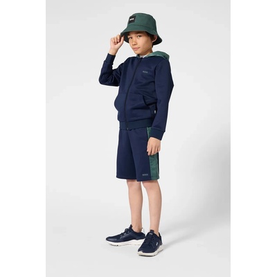 BOSS Детска памучна капела с две лица boss (j53117)