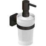 Kludi Vela S - Дозатор за сапун с държач, стъкло/матиран метал 25976N2 (25976N2)
