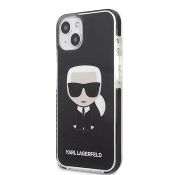 KARL LAGERFELD Калъф Karl Lagerfeld KLHCP13STPEIKK Iconik Karl, за iPhone 13 Mini, черен (125736)