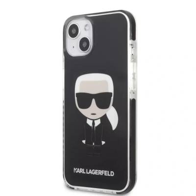 KARL LAGERFELD Калъф Karl Lagerfeld KLHCP13STPEIKK Iconik Karl, за iPhone 13 Mini, черен (125736)