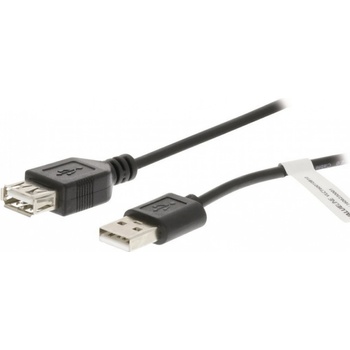 Valueline VLCT60010B10 USB 2.0/ zástrčka A - zásuvka A, 1m, černý