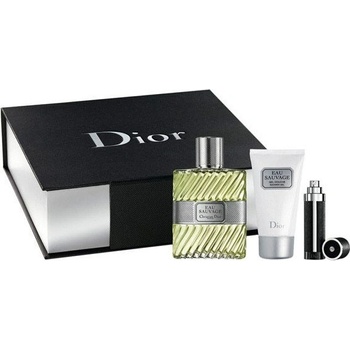 Christian Dior Eau Sauvage EDT 100 ml + EDT 10 ml + sprchový gel 50 ml darčeková sada