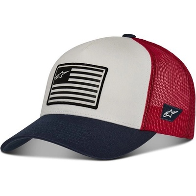 Alpinestars FLAG SNAP HAT modro-červeno-bílá