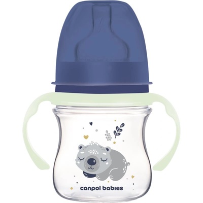 Canpol babies EasyStart Sleepy Koala 120 ml бебешко шише 0 m+ Blue 120ml