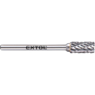 EXTOL fréza karbidová, valcová s čelným ozubením, ⌀6 x 13 mm, ⌀stopky 3 mm, sek stredná (double-cut) 8703813