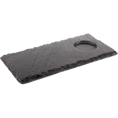 APS Prezentační tác z břidlicového kamene 250x120 mm 00986 černá