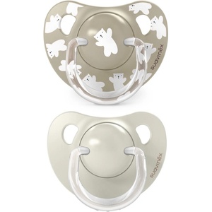 Suavinex Wild & Free Anatomical Silicone 18m+ биберон Cream 2 бр