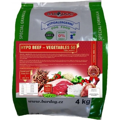 Bardog lisované za studena HYPO BEEF VEGETABLES 50 4 kg