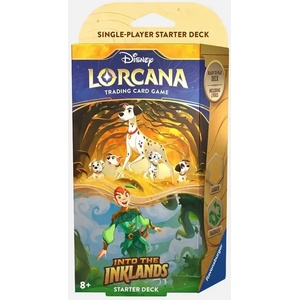 Ravensburger Disney Lorcana TCG: Into the Inklands Starter Deck - Pongo and Peter Pan (RAVE11098305) - ozone