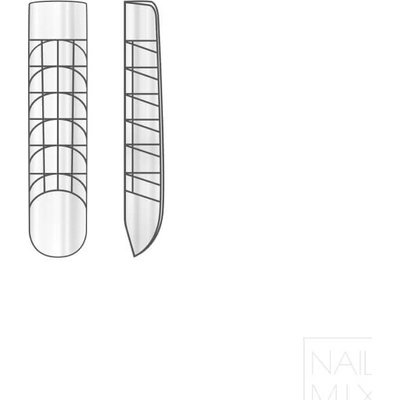 MUSA Duální Šablony DISPLAY FORM 09 průhledné sada 12 velikostí 120 ks