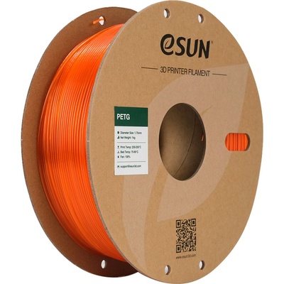eSUN PETG Translucent Orange - 1, 75 mm / 1000 g (PETG175T-O1P1)
