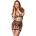 Cottelli Collection Net Matte Look Triangle Bra, Suspender Belt & Crotchless String Set 2215632 Black M