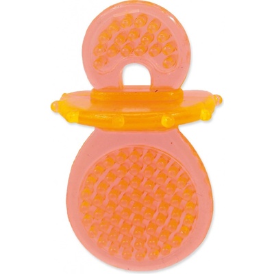 Dog Fantasy dudlík gumový 8 cm oranžový