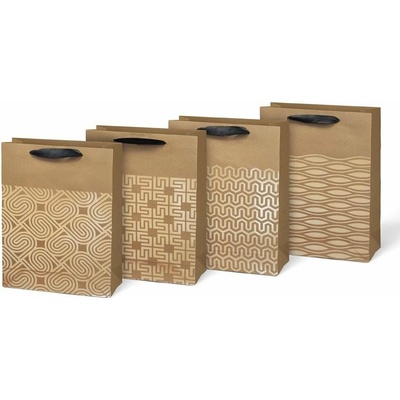Taška MFP dárková L KRAFT mix č.68 (225x335x100)