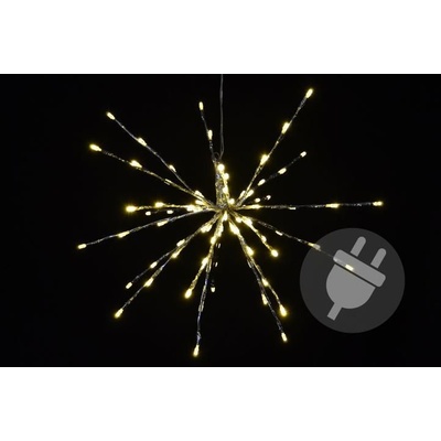 Nexos 33215 Vánoční osvětlení meteorický déšť teplá bílá 40 cm 80 LED